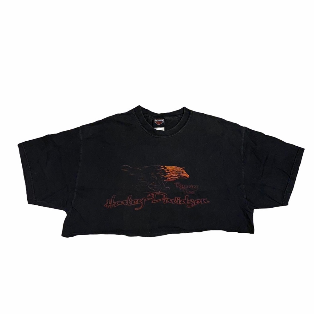 Harley Davidson cropped shirt